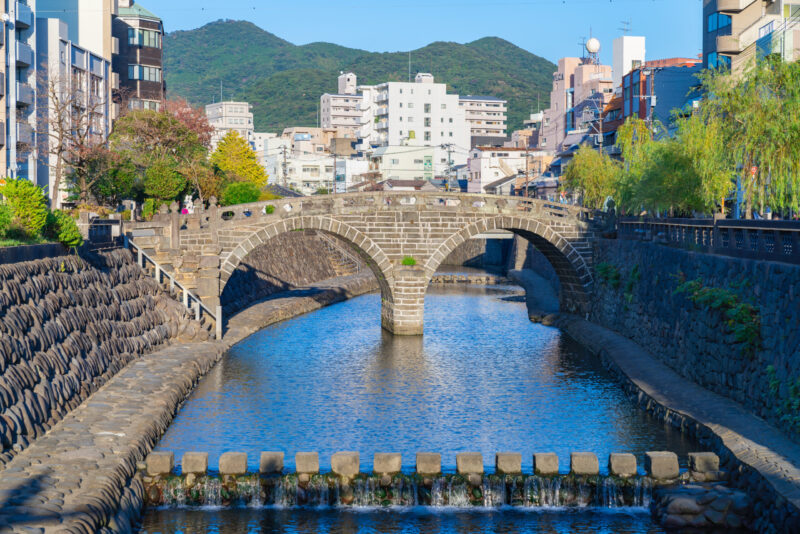 長崎市の観光スポット「めがね橋」の写真